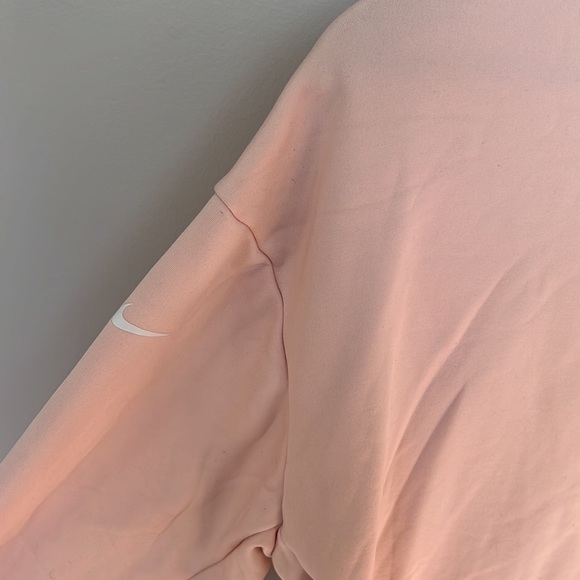 Baby Pink Nike Fleece Hooded Sweatshirt - Picture 10 of 10